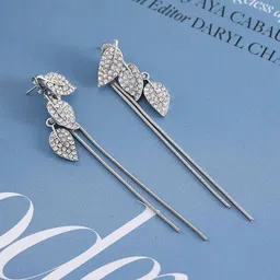 DIVASTRI Leaf Shaped Drop Earrings image 5