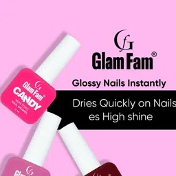 GlamFam Set Of 2 Candy Non Toxic Nail Enamel - 12 ml Each - Slate Grey 13 image 5