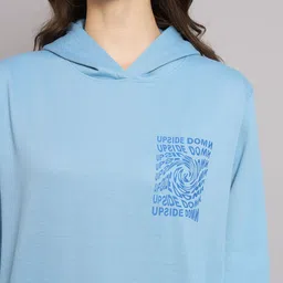 SZN Women Printed Hooded Sweatshirt image 4