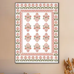 nestroots White & Pink 1 Piece Canvas Floral and Botanical Wall Paintings-image-52
