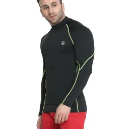 Chkokko Black Regular Fit Sports T-Shirt image 3