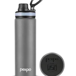 Pexpo Grey Stainless Steel Aqua Sip Sports & Hiking Water Bottle (900 ml)-picture-25