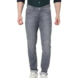 celio celio* Grey Lightly Washed Solid Jeans image 1