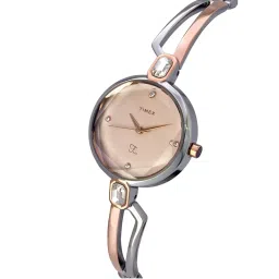 Timex Fria Women Rose Gold Round Analog Watch - TWEL15101 image 2