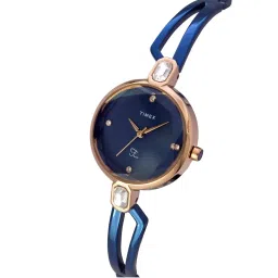 Timex Fria Women Blue Round Analog Watch - TWEL15102 image 2