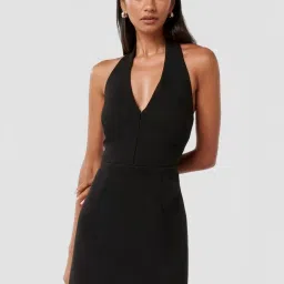 Forever New Black Flare Fit Dress image 1