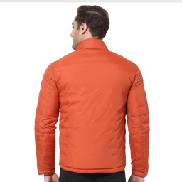 celio celio* Orange & Black Quilted Full Sleeves Reversible Jacket image 2