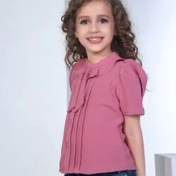 Peppermint Kids Pink Solid Shirt image 4