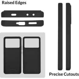 Sprig Back Cover for POCO X6 (Black) image 2