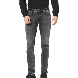 celio celio* Grey Lightly Washed Mid Rise Jeans image 1
