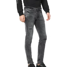 celio celio* Grey Lightly Washed Mid Rise Jeans image 3