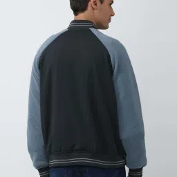 Forever 21 Blue & Black Regular Fit Jacket image 2