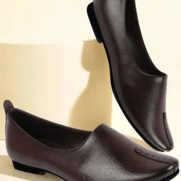 Fausto Men's Dark Brown Casual Juttis image 1