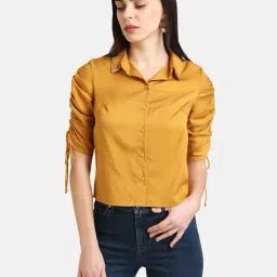 Kazo Yellow Short Sleeve Shirt-picture-42