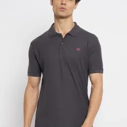 Duke Graphite Grey Slim Fit Polo T-Shirt-image-35