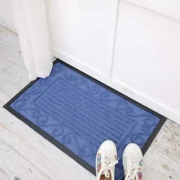 Ariana Blue Microfibre Single Happy Feet Outdoor Door Mat - Set of 1-image-44