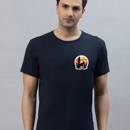 SZN Men Printed Raw Edge T-shirt-picture-28
