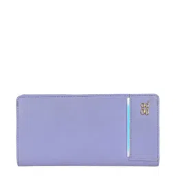 Baggit Purple Solid Bi-Fold Wallet for Women-image-2