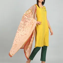 Aurelia Yellow Printed Kurta image 5