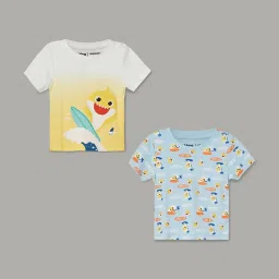 Juniors by Lifestyle Baby Boys Multi Regular Fit T-Shirt image 1