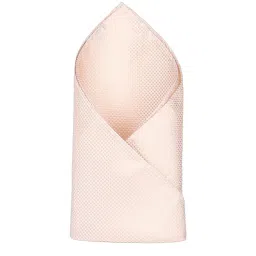 Peter England Peach Textured Pocket Square image 1