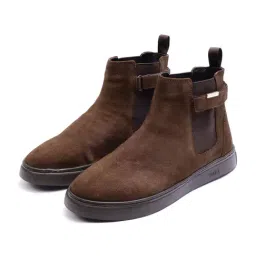 Rare Rabbit Men's BERUS Brown Chelsea Boots image 5
