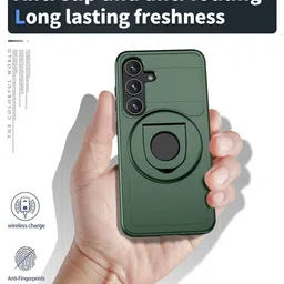 Luxury Kase Solid Printed Samsung Galaxy S25 5G Back Case Mobile Accessories image 4