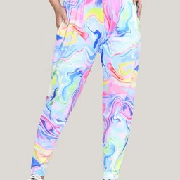 RAPL Women Pack Of 2 Printed Regular Fit Mid-Rise Regular Trousers image 5