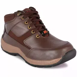 JK Steel Steel Toe Safety Shoes High Ankle Rubber Sole Brown Size UK 7, JKPSF144BRN7-picture-47