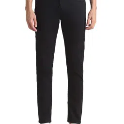 Simon Carter London Slim Fit Black Lightly Washed Mid Rise Jeans-picture-41