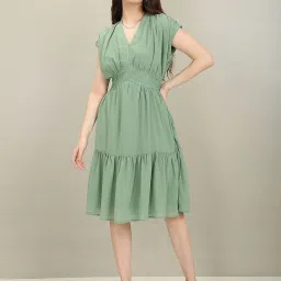 U.S. Polo Assn. Green A Line Dress image 1