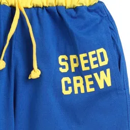 Todd N Teen Kids Blue & White Cotton Printed Bermunda image 3