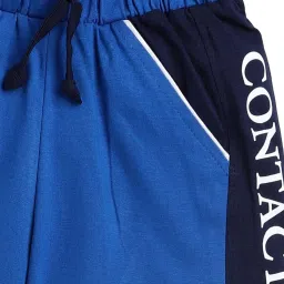 Todd N Teen Kids Blue & White Cotton Printed Bermunda image 4