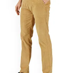 FLAKED Men Corduroy Regular Fit Trouser image 2