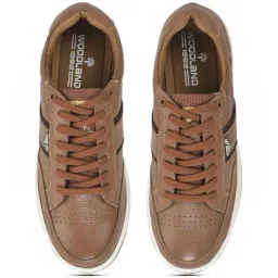 Woodland Men's Tan Casual Sneakers image 4