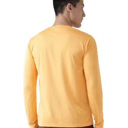 Chkokko Mustard Regular Fit Sports T-Shirt image 2