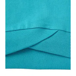 Cub McPaws Kids Teal Blue Cotton Printed Full Sleeves Sweatshirt image 4