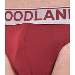 Woodland Maroon Printed Briefs image 4