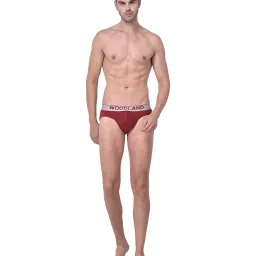 Woodland Maroon Printed Briefs image 5