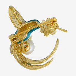 Kushal's Fashion Jewellery Women Zircon Studded Saree Clip Saree Accessories-picture-13