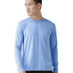 Chkokko Sky Blue Regular Fit Sports T-Shirt image 1