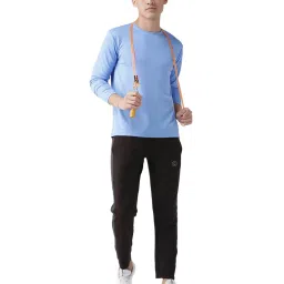 Chkokko Sky Blue Regular Fit Sports T-Shirt image 5