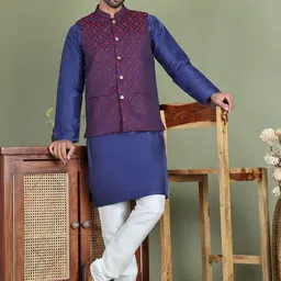 Jompers Men Regular Kurta with Churidar image 3