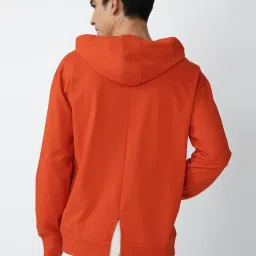 Forever 21 Orange Regular Fit Hooded SweatShirt image 2