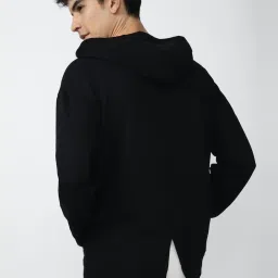 Forever 21 Black Regular Fit Hooded SweatShirt image 2