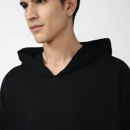 Forever 21 Black Regular Fit Hooded SweatShirt image 4