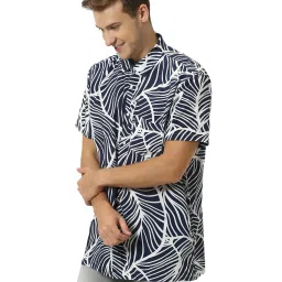 celio celio* Blue Regular Fit Printed Shirt image 3