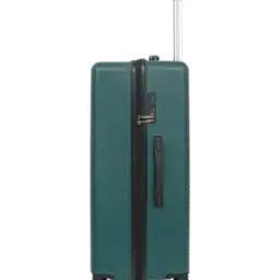 United Colors of Benetton Dark Green Glide Textured Medium Hard Sided Checked Luggage image 4