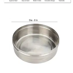 VarEesha Copper Stainless Steel Chapati Box with Lid - Set of 1 image 5