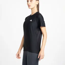 adidas Black Printed ADI RUNNER T-Shirt image 3